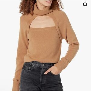 PAIGE cutout cowl sweater, Small